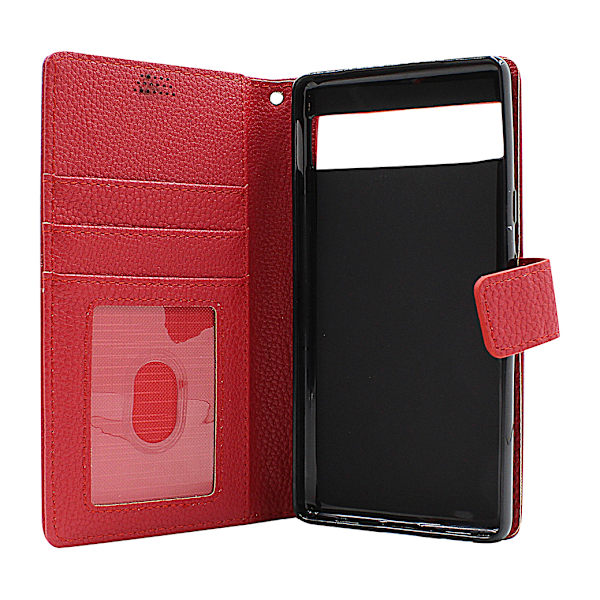 New Standcase Wallet Google Pixel 7a 5G Röd
