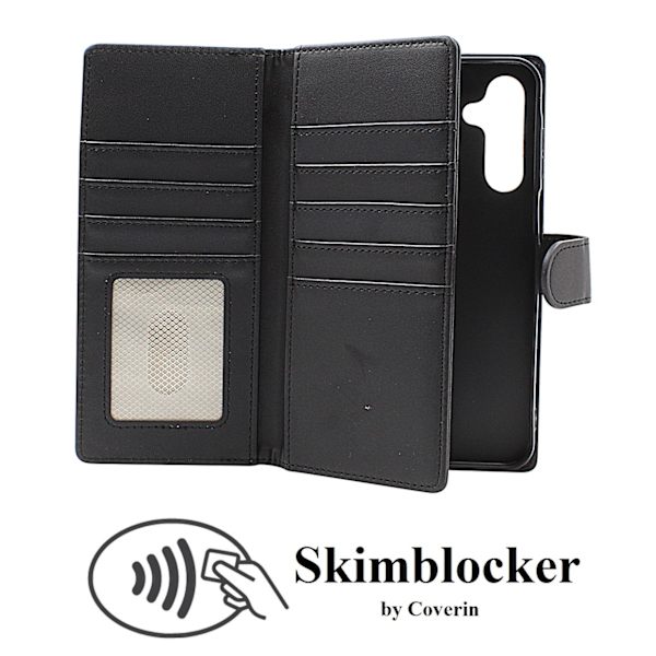 Skimblocker Samsung Galaxy A16 / A16 5G XL Plånboksfodral Svart