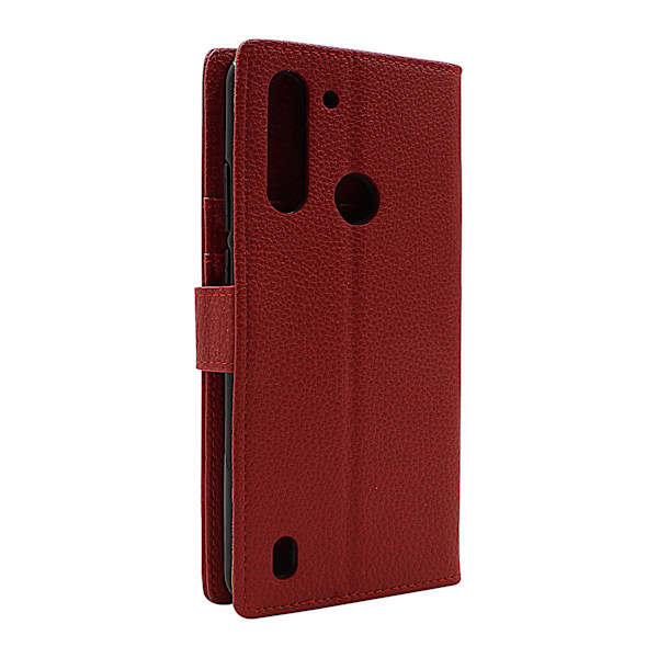New Standcase Wallet Motorola Moto G8 Power Lite Röd
