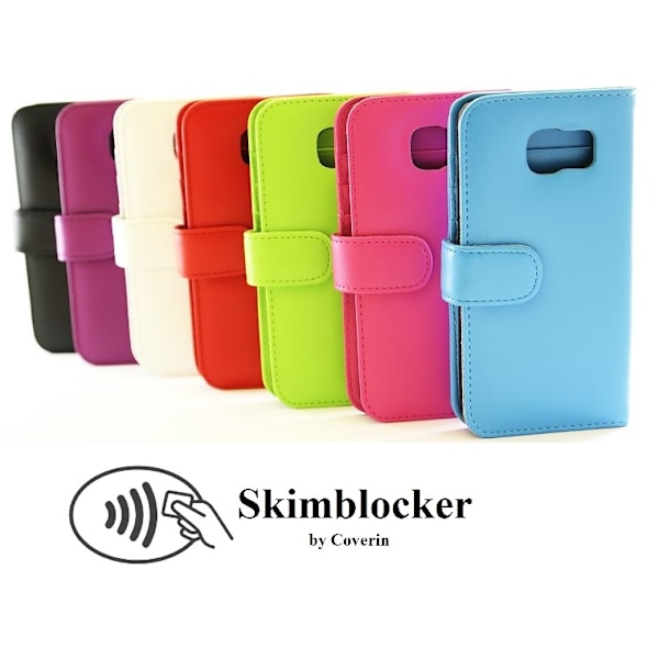 Skimblocker Plånboksfodral Samsung Galaxy S6 (SM-G920F) Lila
