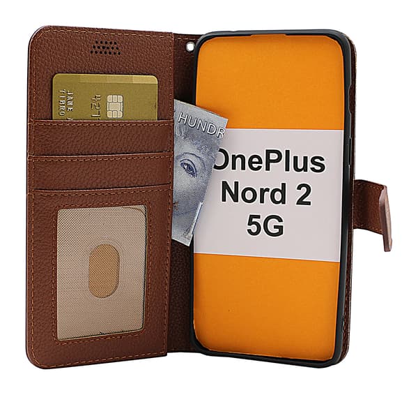New Standcase Wallet OnePlus Nord 2 5G Ljusblå