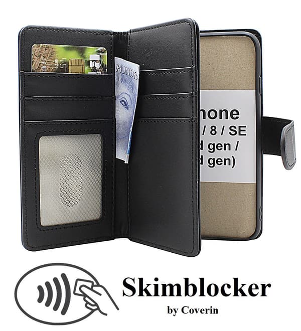 Skimblocker iPhone 6/6s/7/8/SE (2nd/3rd Gen.) XL Plånbok