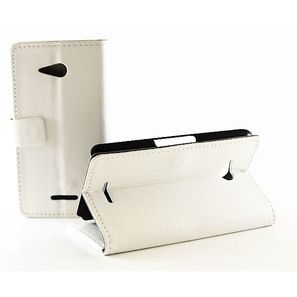 Standcase wallet Sony Xperia E4g (E2003) Vit