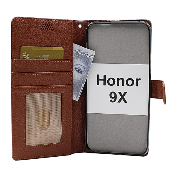 New Standcase Wallet Honor 9X Ljusblå