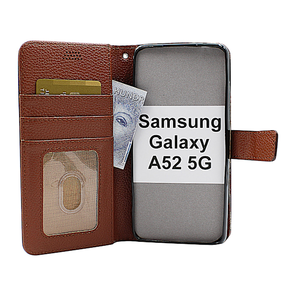 New Standcase Wallet Samsung Galaxy A52 5G (A525F / A526B) Svart