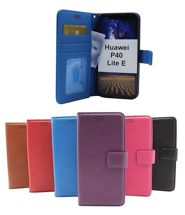 New Standcase Wallet Huawei P40 Lite E Svart