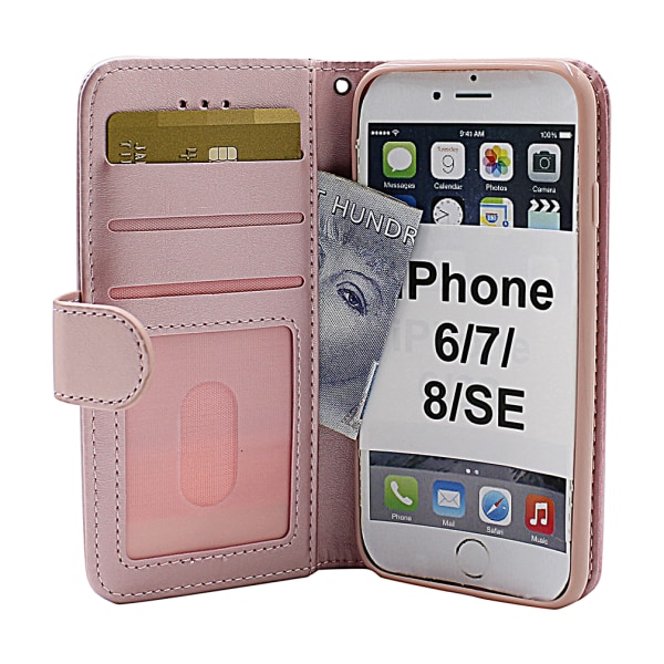 Zipper Standcase Wallet iPhone 6/7/8/SE 2nd Gen. Aqua