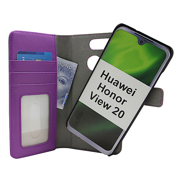 Skimblocker Magnet Wallet Huawei Honor View 20 Lila
