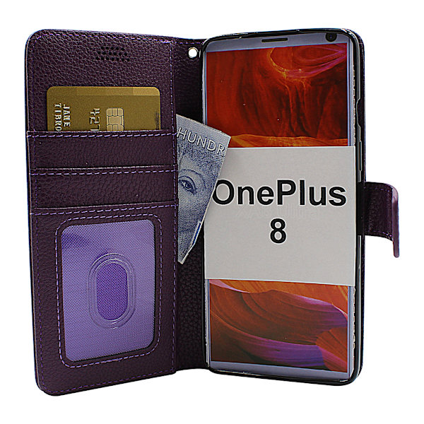New Standcase Wallet OnePlus 8 Lila
