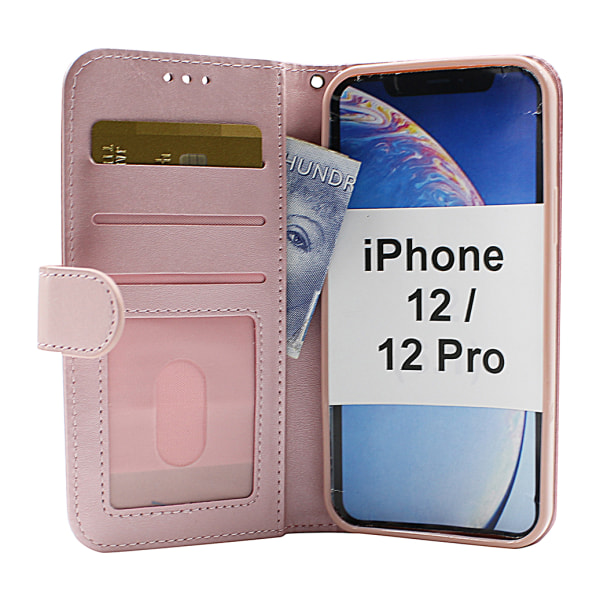 Zipper Standcase Wallet iPhone 12 / 12 Pro (6.1) Aqua
