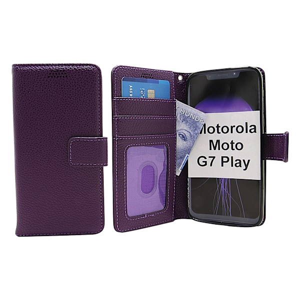 New Standcase Wallet Motorola Moto G7 Play Lila