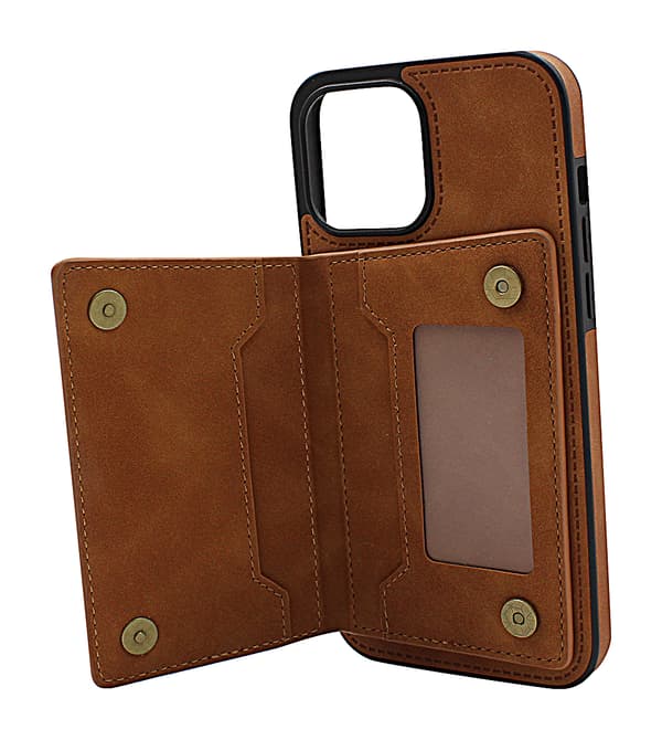 Lyx CardCase iPhone 13 Pro Max (6.7) Marinblå