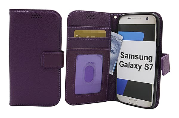New Standcase Wallet Samsung Galaxy S7 (G930F) Lila