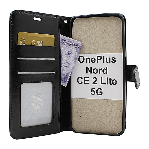 Crazy Horse Wallet OnePlus Nord CE 2 Lite 5G Svart