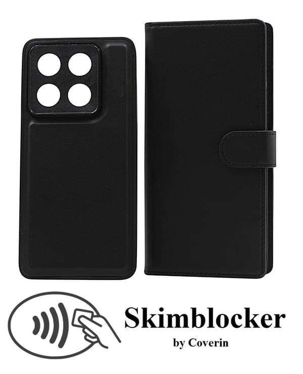 Skimblocker Xiaomi 14T Pro Magnet Plånboksfodral