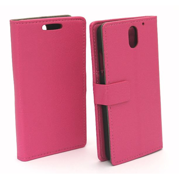 Standcase wallet HTC Desire 610 Hotpink