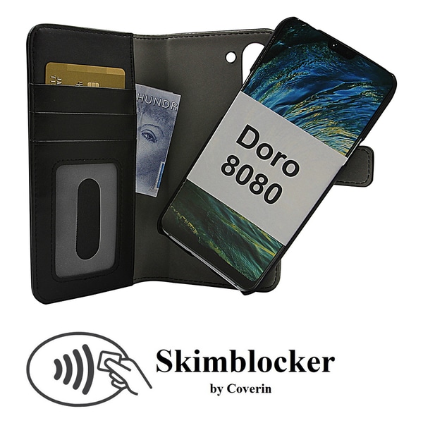 Skimblocker Magnet Wallet Doro 8080 Svart