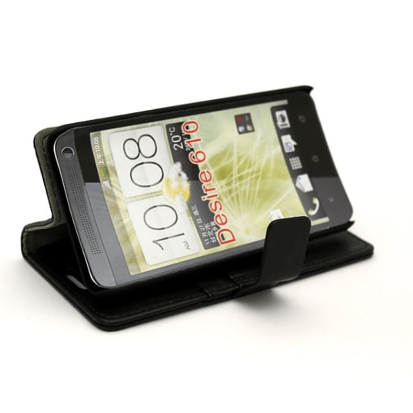 Standcase wallet HTC Desire 610 Röd