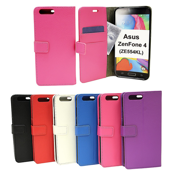 Standcase Wallet Asus ZenFone 4 (ZE554KL) Svart