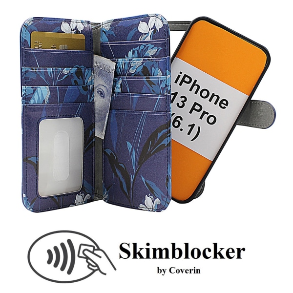 Skimblocker XL Magnet Designwallet iPhone 13 Pro (6.1)