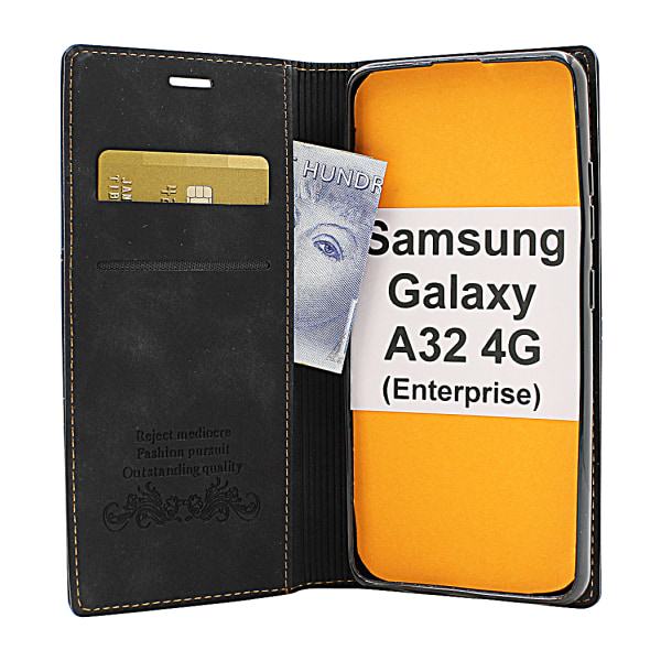 Lyx Standcase Wallet Samsung Galaxy A32 4G (SM-A325F) Vinröd