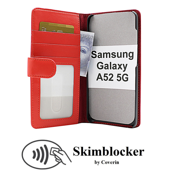 Skimblocker Plånboksfodral Samsung Galaxy A52 5G Svart