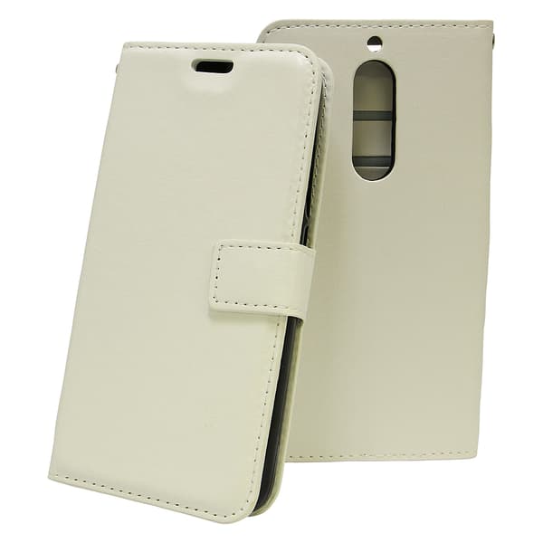 Crazy Horse Wallet Nokia 5 Vit