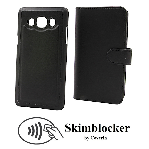 Skimblocker XL Magnet Wallet Samsung Galaxy J5 2016 (J510F) Svart