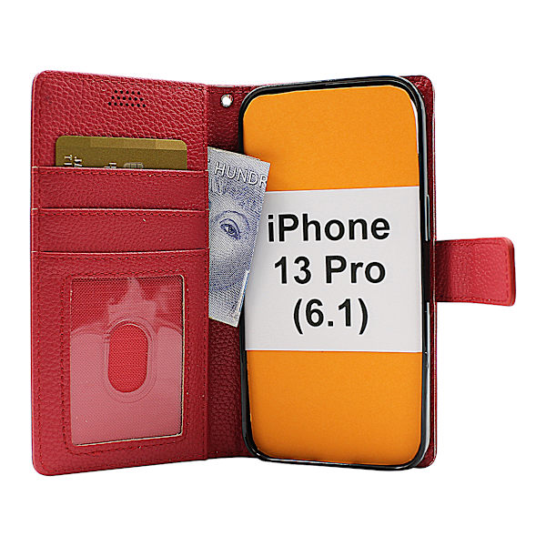 New Standcase Wallet iPhone 13 Pro (6.1) Brun