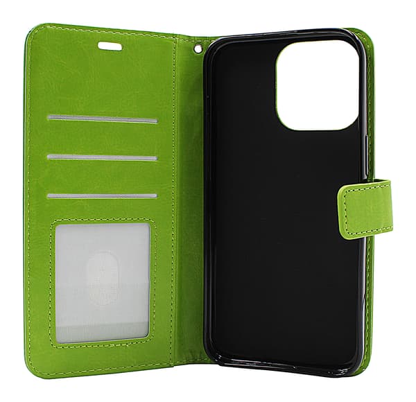 Crazy Horse Wallet iPhone 15 Pro Max Brun