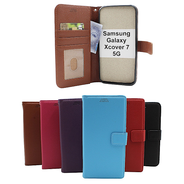 New Standcase Wallet Samsung Galaxy Xcover7 5G (SM-G556B) Svart