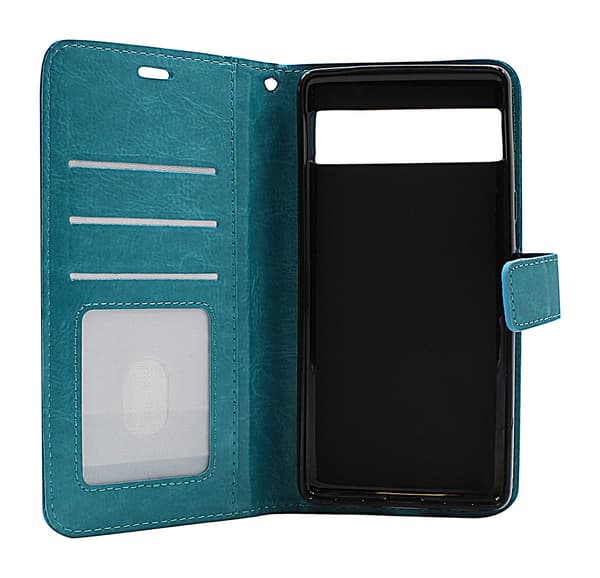 Crazy Horse Wallet Google Pixel 7a 5G Turkos