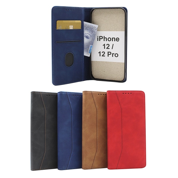 Fancy Standcase Wallet iPhone 12 / 12Pro Brun