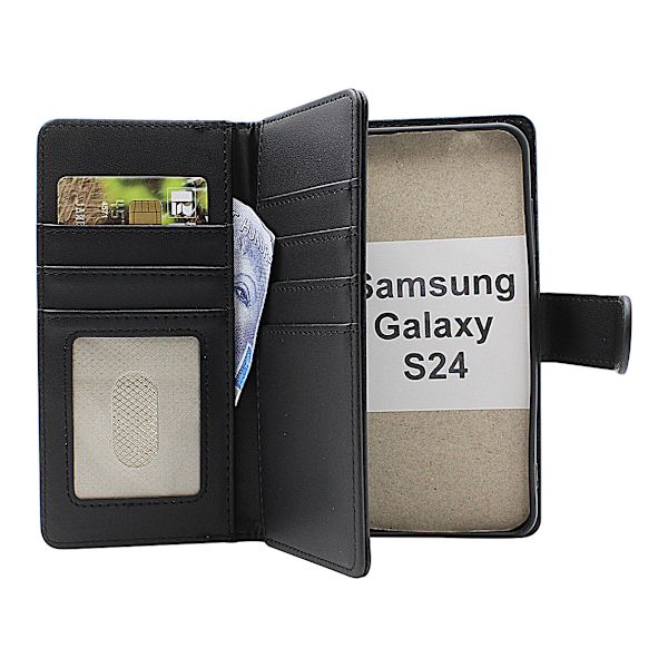 Skimblocker Samsung Galaxy S24 5G XL Plånboksfodral Svart