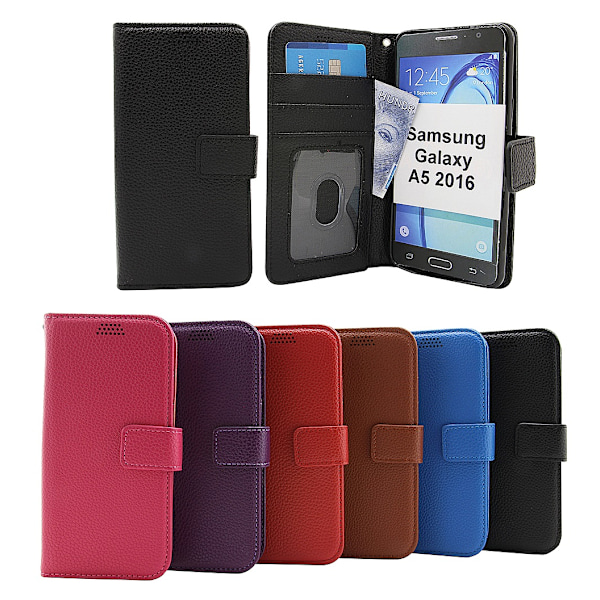 New Standcase Wallet Samsung Galaxy A5 2016 (A510F) Lila