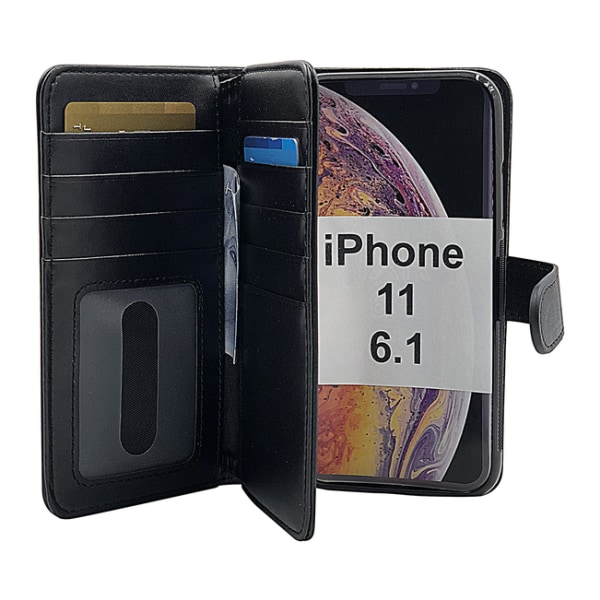 Skimblocker XL Magnet Wallet iPhone 11 (6.1) Svart