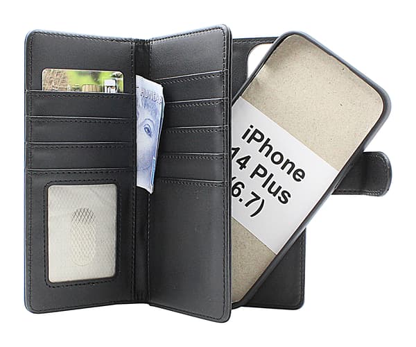 Skimblocker iPhone 14 Plus XL Magnet Plånboksfodral