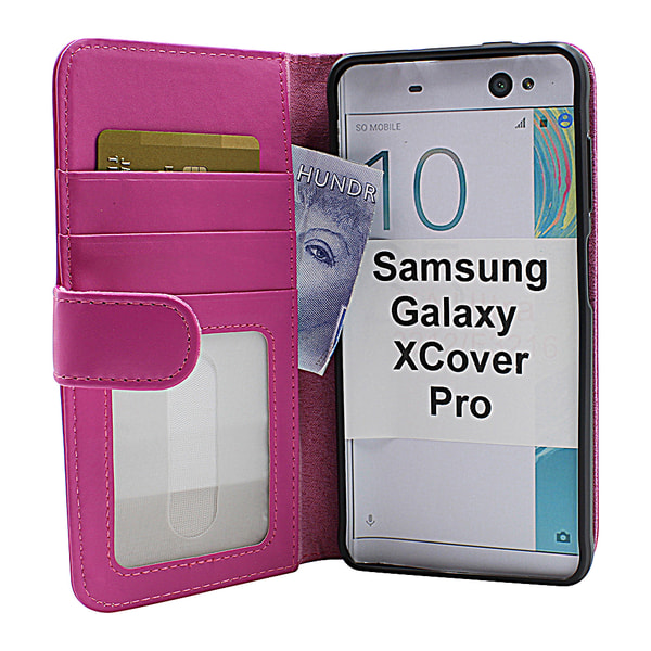 Skimblocker Plånboksfodral Samsung Galaxy XCover Pro Hotpink