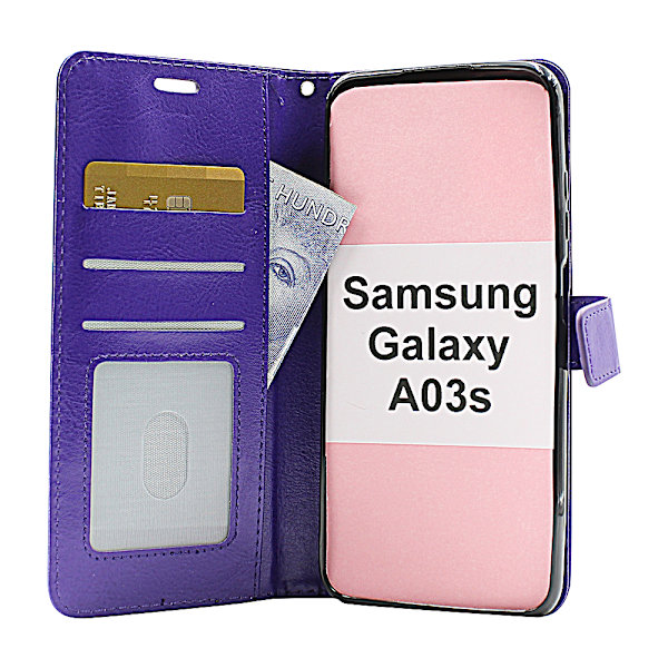 Crazy Horse Wallet Samsung Galaxy A03s (SM-A037G) Lila