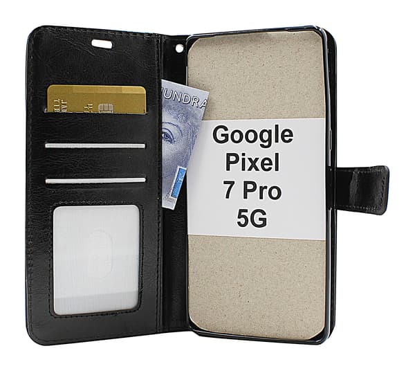 Crazy Horse Wallet Google Pixel 7 Pro 5G Lila