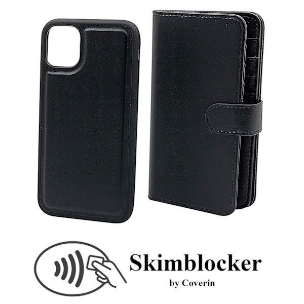 Skimblocker XL Magnet Wallet iPhone 11 Pro Max (6.5) Svart