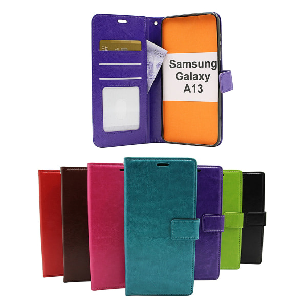 Crazy Horse Wallet Samsung Galaxy A13 (A135F/DS) Grön