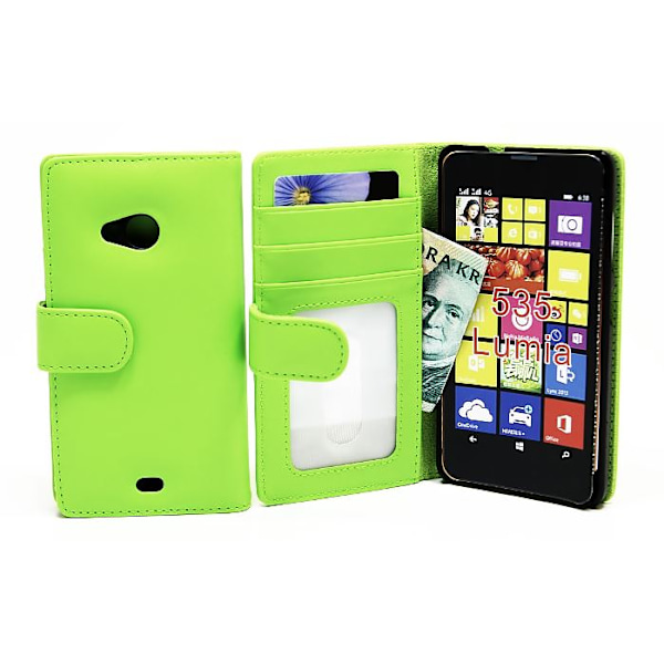 Plånboksfodral Microsoft Lumia 535 Grön