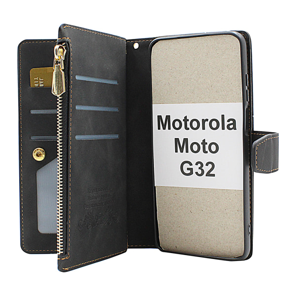 XL Standcase Lyxfodral Motorola Moto G32 Brun