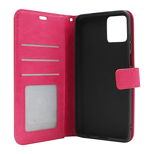 Crazy Horse Wallet Motorola Moto G32 Hotpink