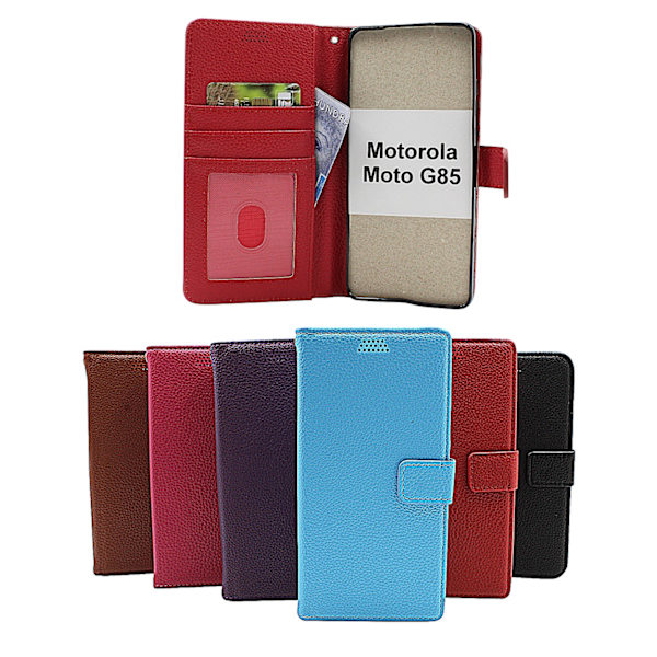 New Standcase Wallet Motorola Moto G85 Ljusblå