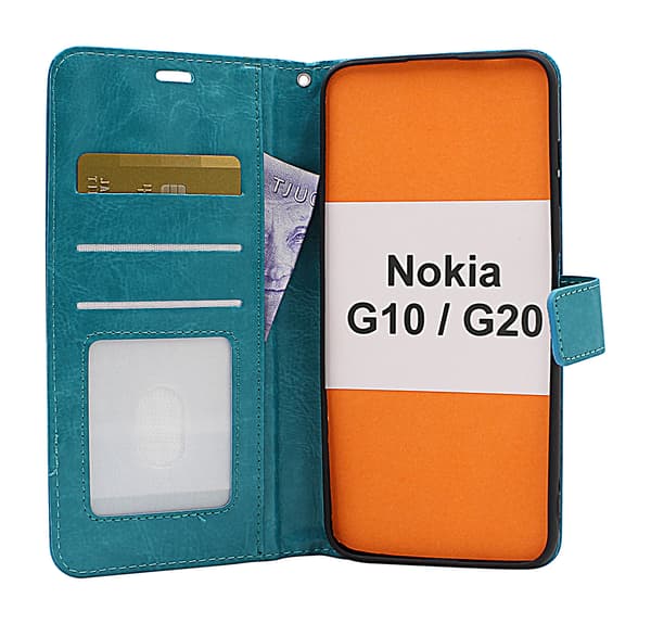 Crazy Horse Wallet Nokia G10 / G20 Röd