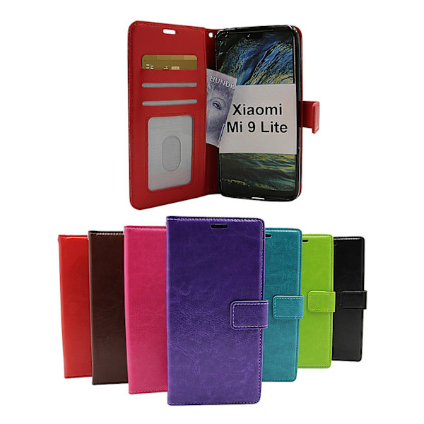 Crazy Horse Wallet Xiaomi Mi 9 Lite Svart