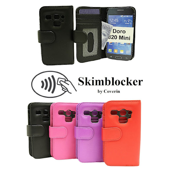 Skimblocker Plånboksfodral Doro Liberto 820 Mini Svart