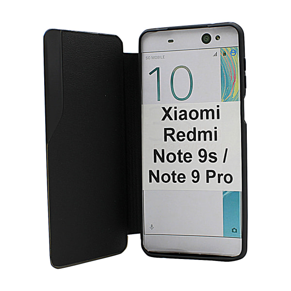 Smart Flip Cover Xiaomi Redmi Note 9s / Note 9 Pro Svart